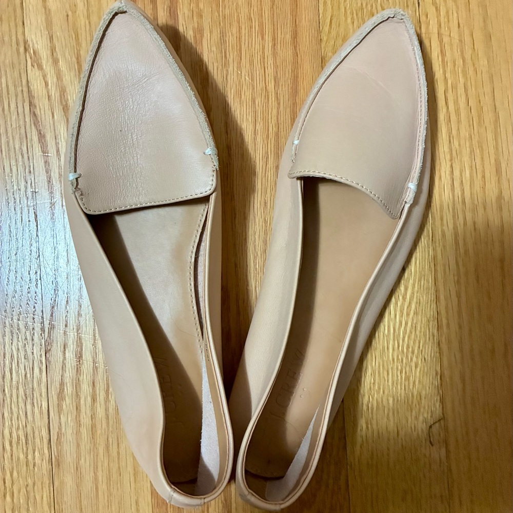 J. Crew Factory Tan Leather Flats